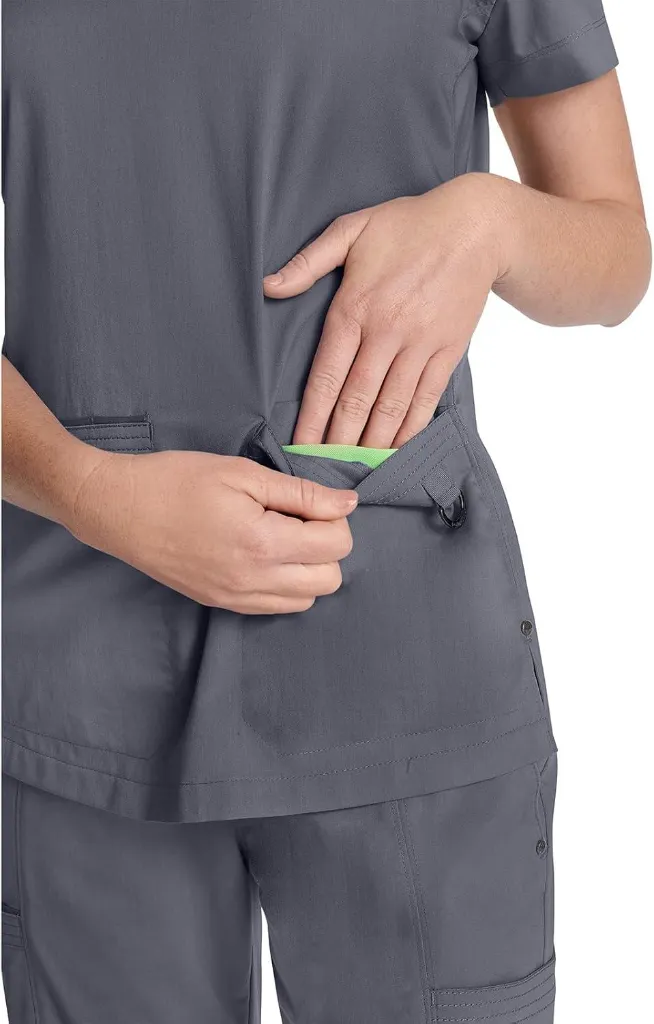 Healing-Hands-Purple-Label-Scrub-Tops-Women--2Way-Stretch-VNeck-Jean-Scrub-Tops-with-3-Pockets--HH600Pewter-7076148-2691.webp