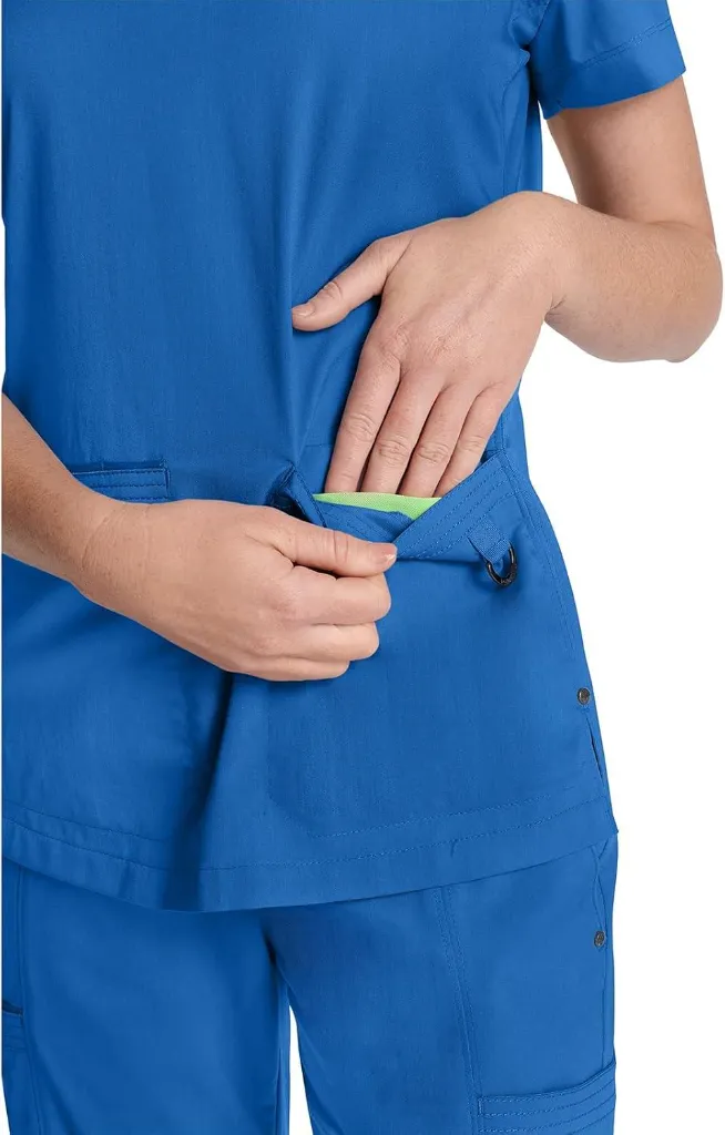 Healing-Hands-Purple-Label-Scrub-Tops-Women--2Way-Stretch-VNeck-Jean-Scrub-Tops-with-3-Pockets--HH600Royal-6505020-2709.webp