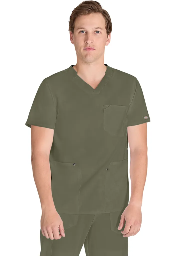 Men's Dickies EDS V-Neck (XS, OLVN)