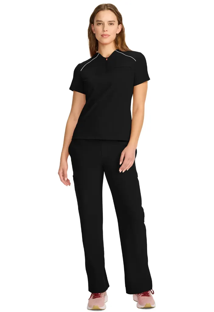 Infinity Women's Tuck-in Mock Neck Henley