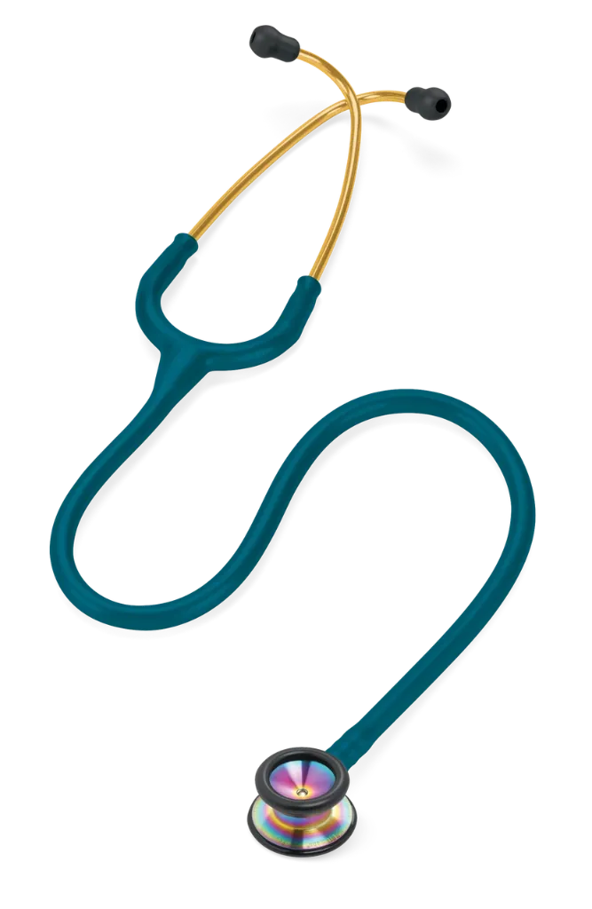 Littmann Classic II (Pediatric Stethoscope Rainbow-finish Chestpiece Caribbean Blue Tube 2153)